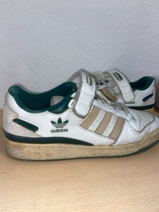 Zapatillas Adidas Forum Low Blancas y Verdes