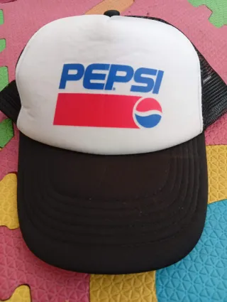 Gorra Pepsi Blanca y Negra