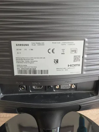 Monitor Samsung S24D330 Negro