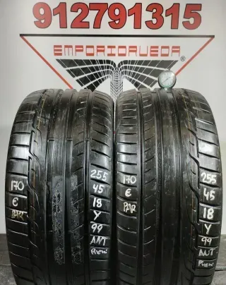 -255 45 18 Y DUNLOP RUEDA YA MONTADA BARATA
