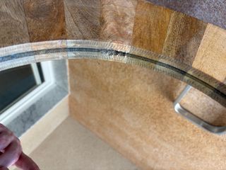 Espejo Rústico Madera 55cm