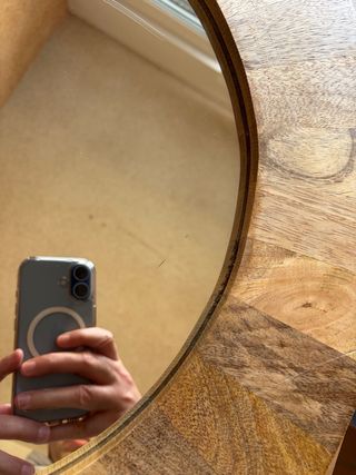 Espejo Rústico Madera 55cm