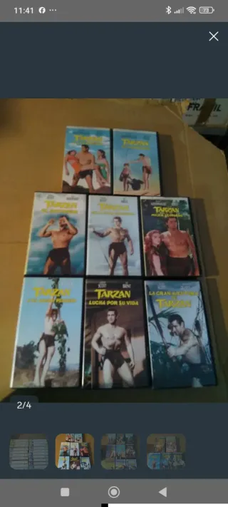 Colección Películas VHS Tarzán (Español) 22 pelis