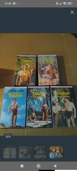 Colección Películas VHS Tarzán (Español) 22 pelis