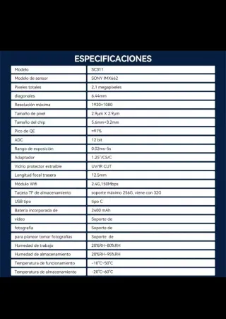 Cámara Planetaria Svbony SC311 Wifi