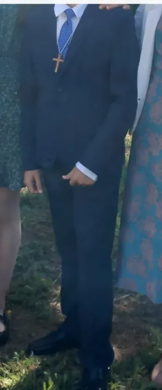 Traje chaqueta niño azul. Talla 11-12