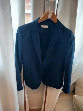 Traje chaqueta niño azul. Talla 11-12