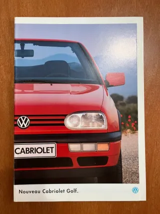 Catálogo VW Golf Cabriolet 01/1994