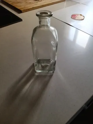 Botellas de cristal decorativas