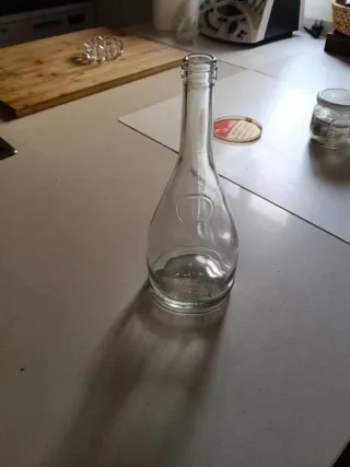 Botellas de cristal decorativas