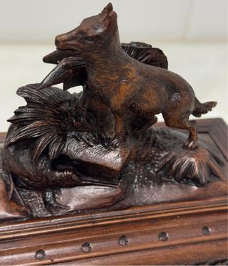 ANTIGUA CAJA SELVA NEGRA ALEMANIA SIGLO XIX