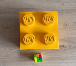 Caja Almacenaje Lego Amarilla