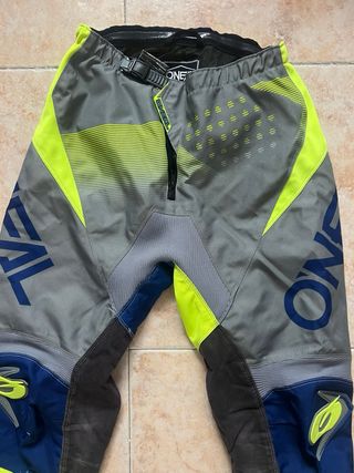 Pantalones O'Neal Motocross Gris/Amarillo