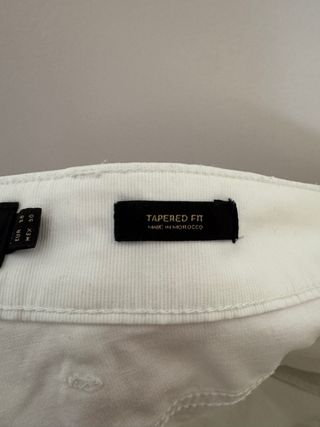 Pantalón Massimo Dutti Blanco