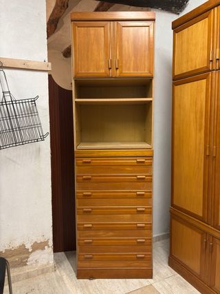 Muebles Modulares Madera Beige/Marrón