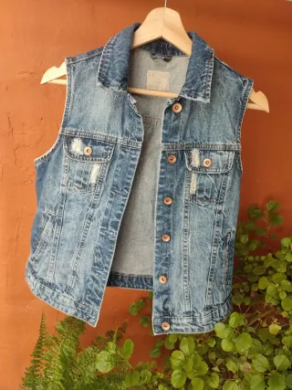 Chaqueta tejana Letfis azul