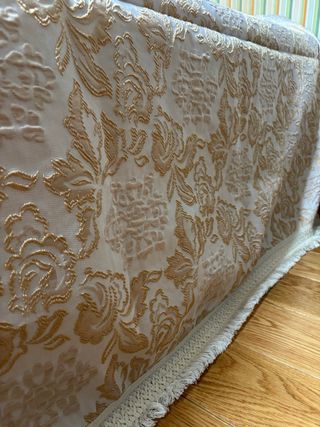 Colcha Vintage Jacquard Oro y Blanco