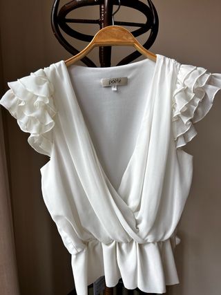 Blusa Poète Blanca Talla S