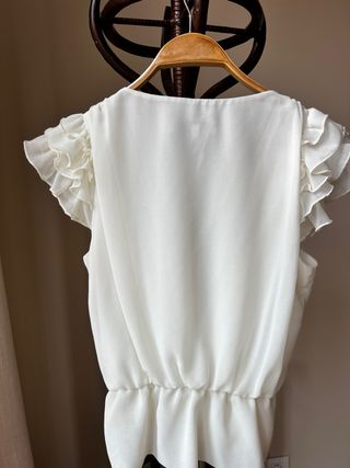 Blusa Poète Blanca Talla S