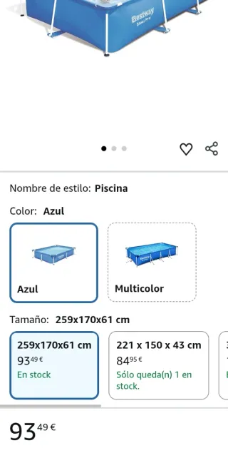 Piscina Desmontable Tubular Steel Pro 259x170x61