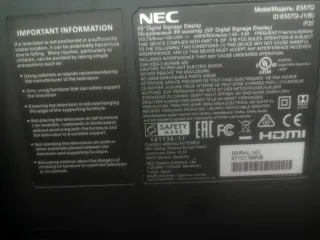 Pantalla NEC E557Q 55 pulgadas