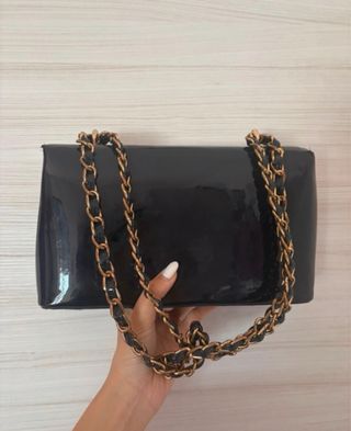 Borsa Valentino lucida blu