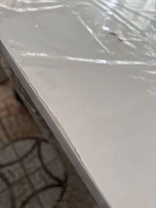 Mesa blanca de madera medidas 1.80x90