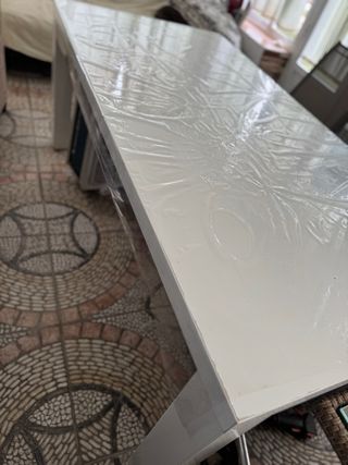 Mesa blanca de madera medidas 1.80x90
