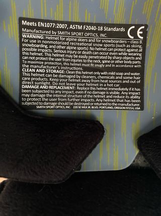 Casco Smith Esquí / Snowboard Negro - Ski helmet