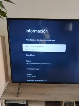 TV Sony 55" Negra 4k modelo: BRAVIA 4K VH2