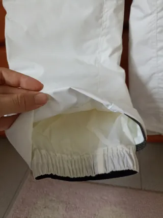 Pantalones de nieve niñ@ blancos con tirantes