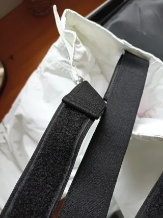 Pantalones de nieve niñ@ blancos con tirantes