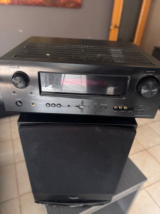 Equipo de sonido: Barra Bose, Amplificador Denon