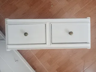 Mesa Auxiliar Madera con 2 Cajones