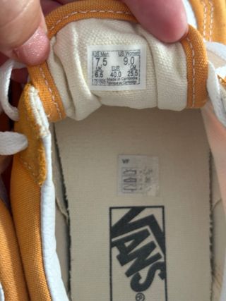 Zapatillas Vans Naranja Talla 40