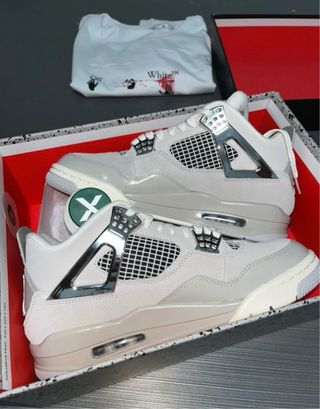 Jordan 4 Frozen Moments Gris Blanco