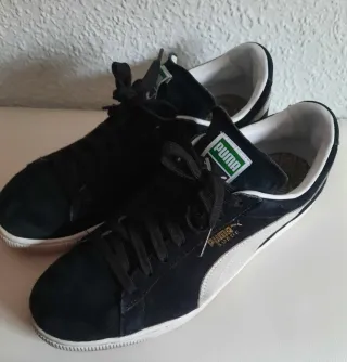Zapatillas Puma Suede Negras y Blancas