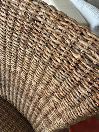 Silla de mimbre maciza