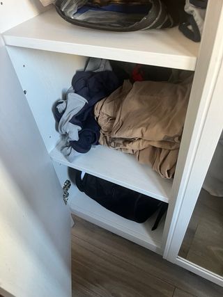 Armario Blanco 3 Puertas con Espejo