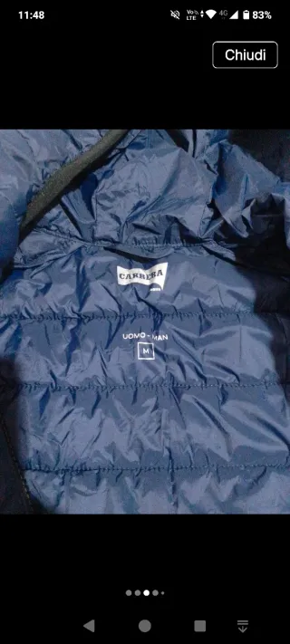 Piumino Carrera Uomo Taglia M Blu