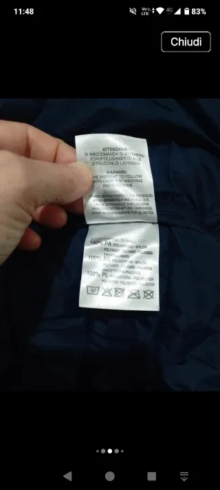 Piumino Carrera Uomo Taglia M Blu