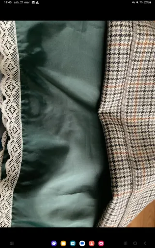 Vestido Purificación García lana cuadros