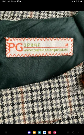 Vestido Purificación García lana cuadros