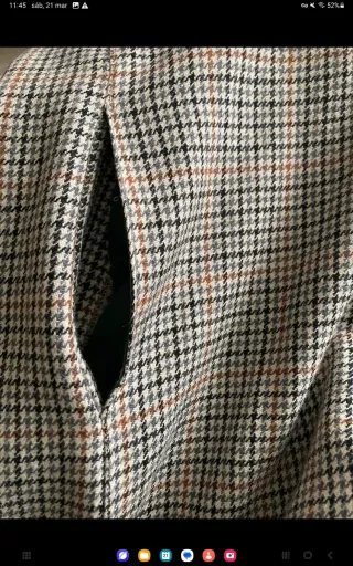 Vestido Purificación García lana cuadros