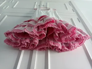 Traje Flamenca Niña Rosa 7 Años