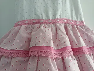 Traje Flamenca Niña Rosa 7 Años