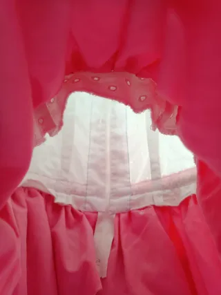 Traje Flamenca Niña Rosa 7 Años