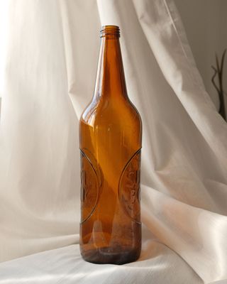 Garrafa Castanha Gravada Super Bock Estilo Vintage