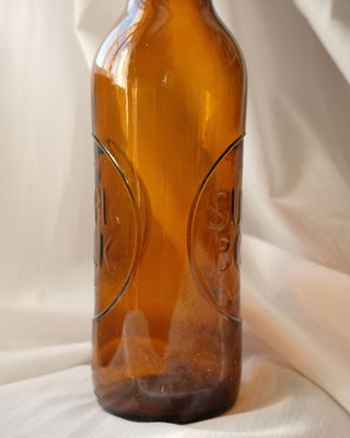 Garrafa Castanha Gravada Super Bock Estilo Vintage