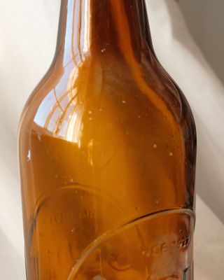 Garrafa Castanha Gravada Super Bock Estilo Vintage